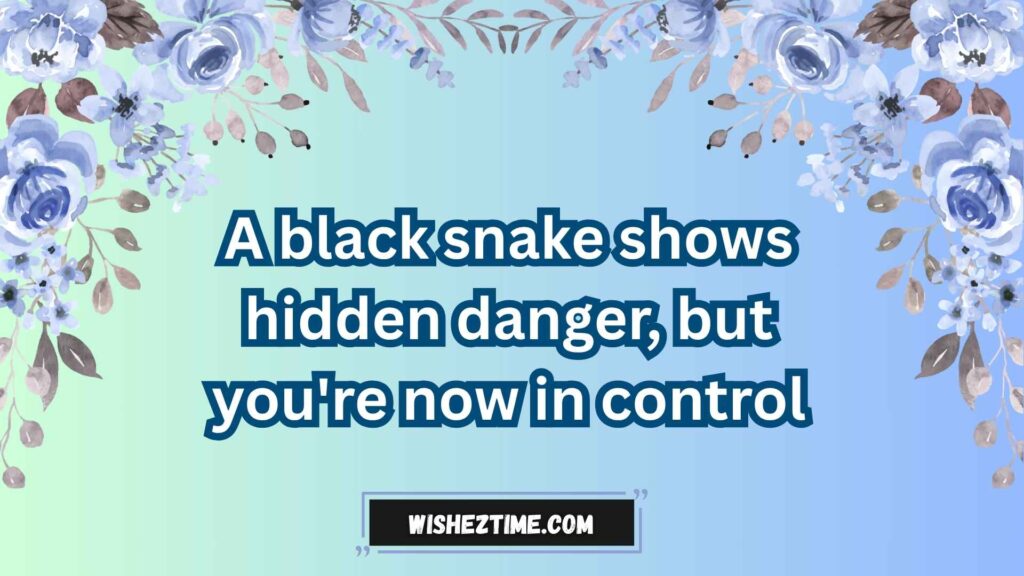 Killing a Black Snake in a Dream