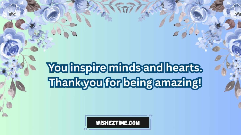 Thank You for All You Do as a Teacher