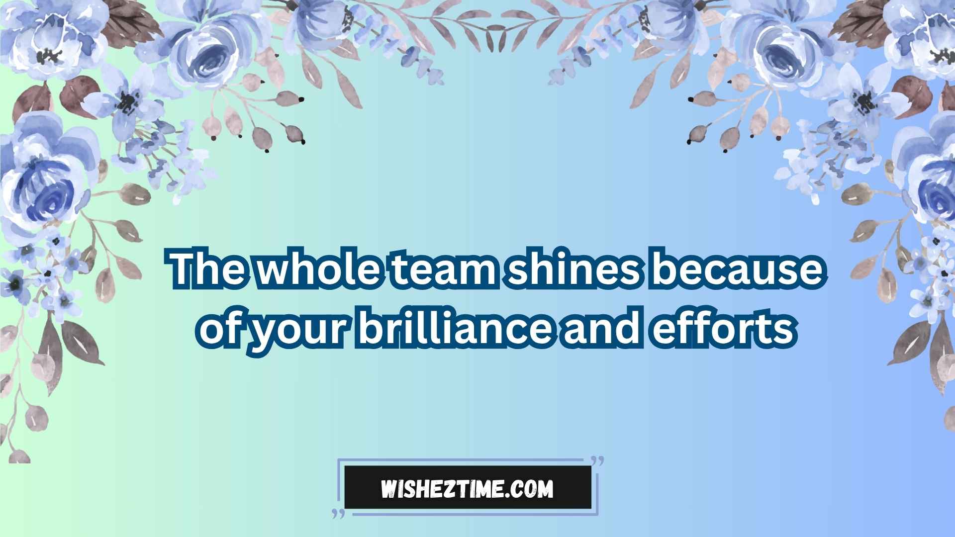 thank you for all your hard work